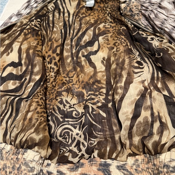 Alberto Makali Leopard Accent Bomber Jacket - Picture 8 of 10